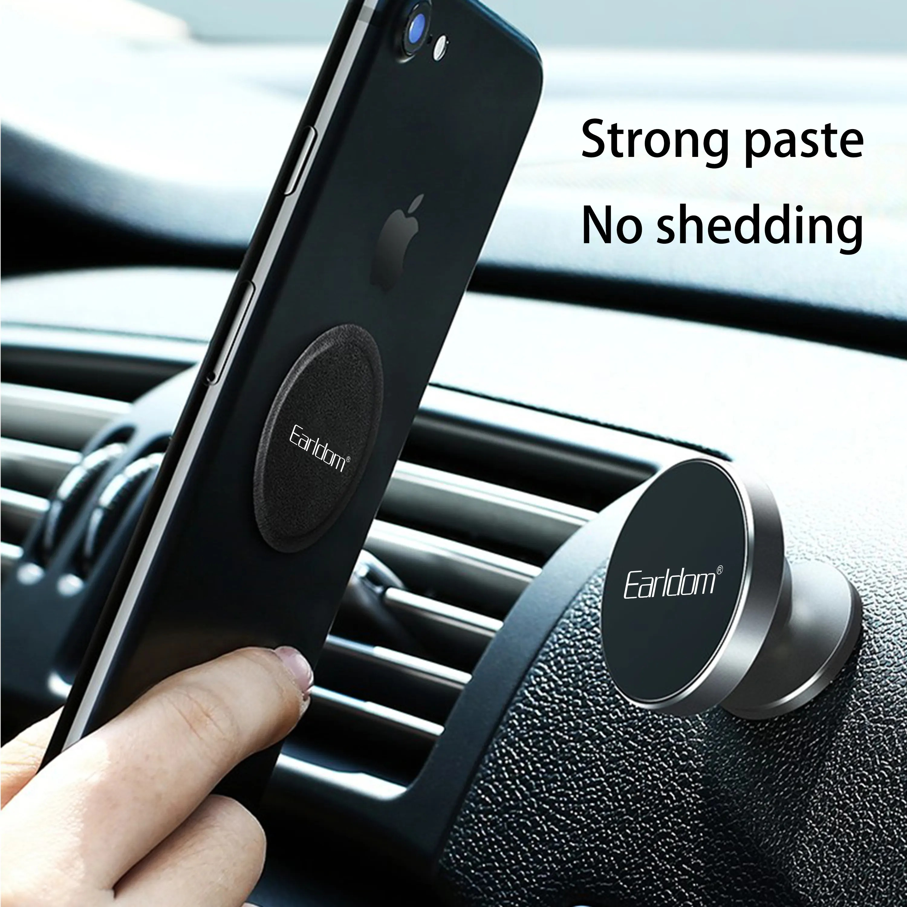 Universal Magnetic Metal Plate – Replacement Mount Plate for Car Phone Holders & Magnetic Stands, Secure Adhesive for iPhone & Android