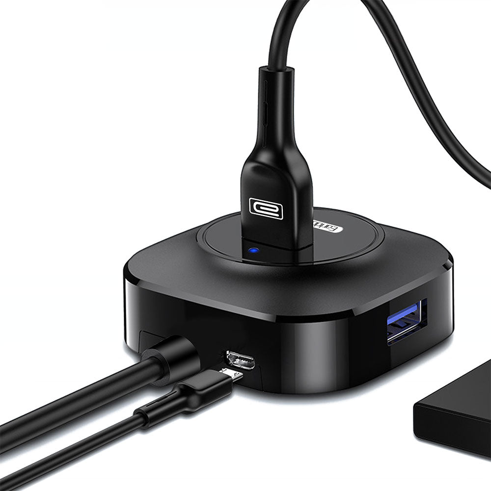 USB Hub Splitter – 4-Port USB Expansion Adapter for Laptop, PC & Desktop | Plug-and-Play USB 3.0/2.0 Device Extender