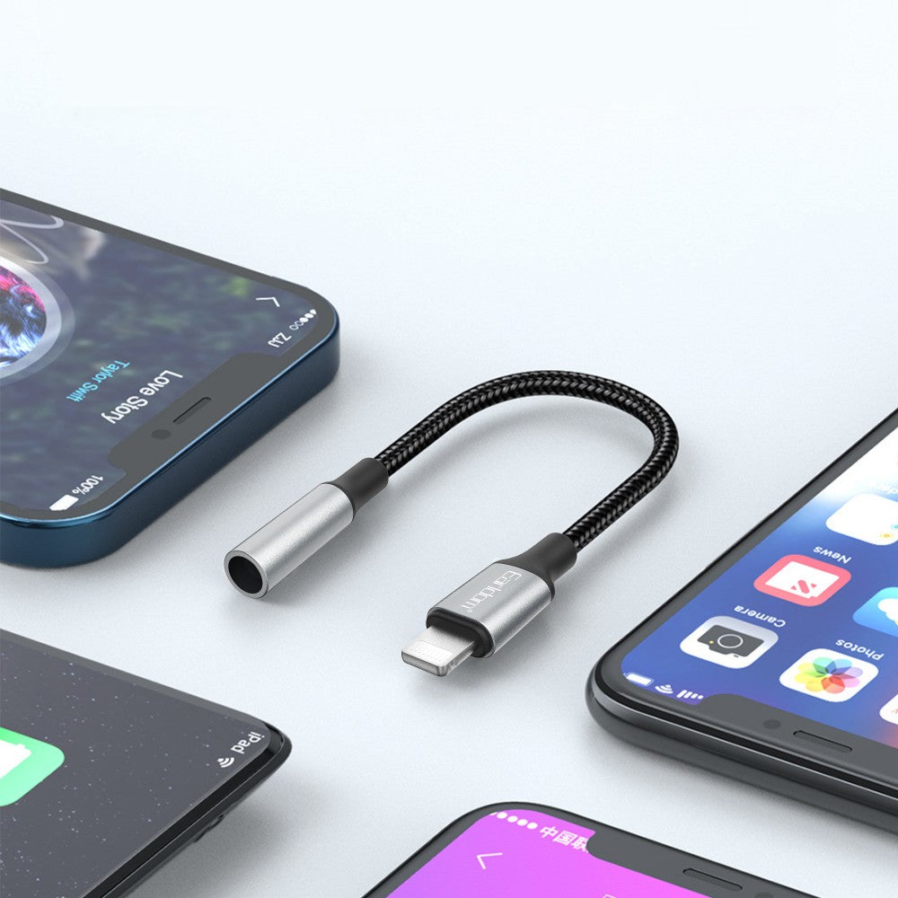 8-Pin to 3.5mm Headphone Adapter – 8-Pin AUX Audio Cable for iPhone, iPad, iPod | MFi-Compatible Jack Converter