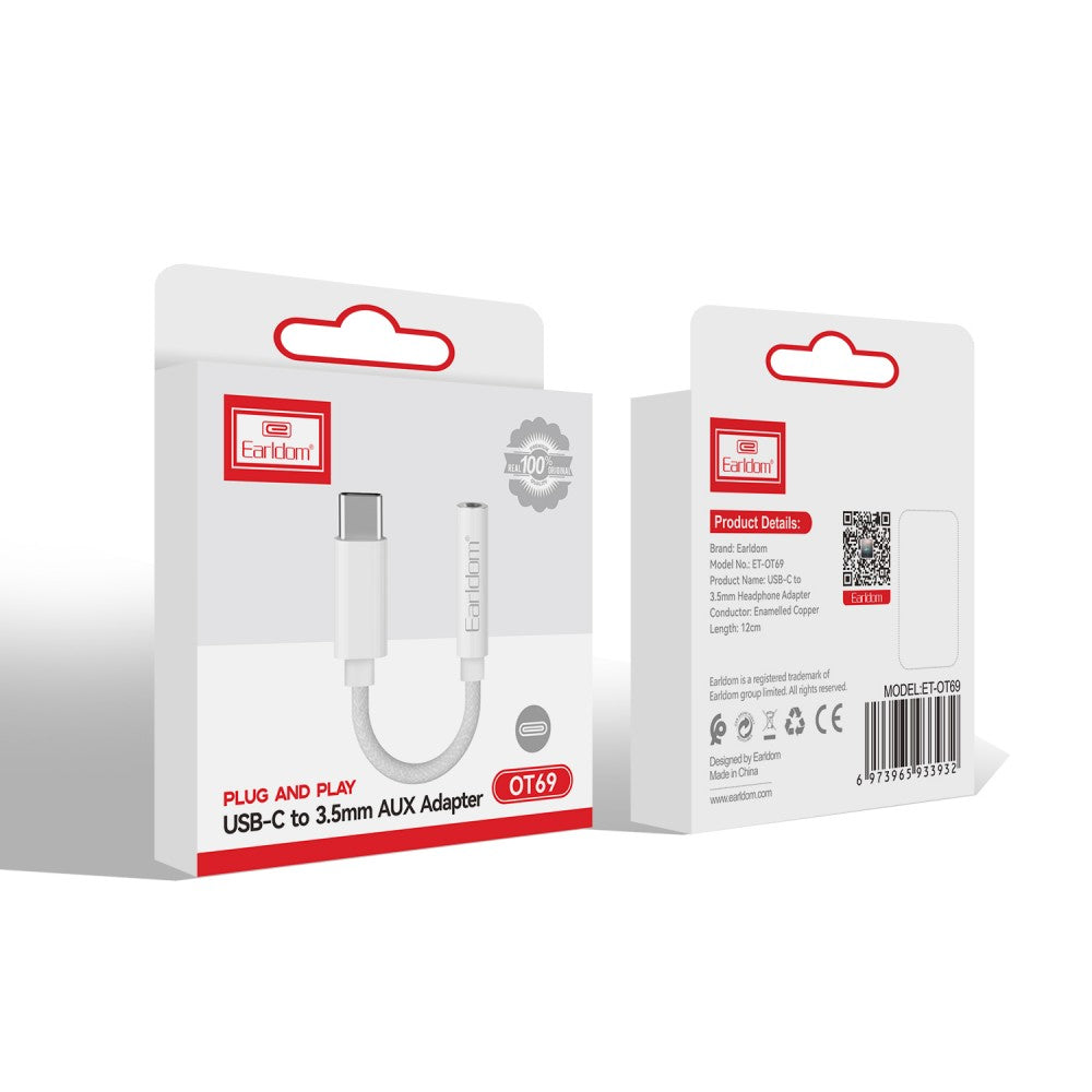 USB-C to 3.5mm AUX Audio Adapter – Hi-Fi Type-C Headphone Dongle for Android, iPad, MacBook & More