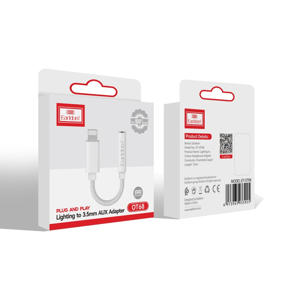 8-Pin to 3.5mm AUX Adapter – MFi-Compatible Audio Cable for iPhone, iPad & iPod | Headphone & Car Stereo Converter