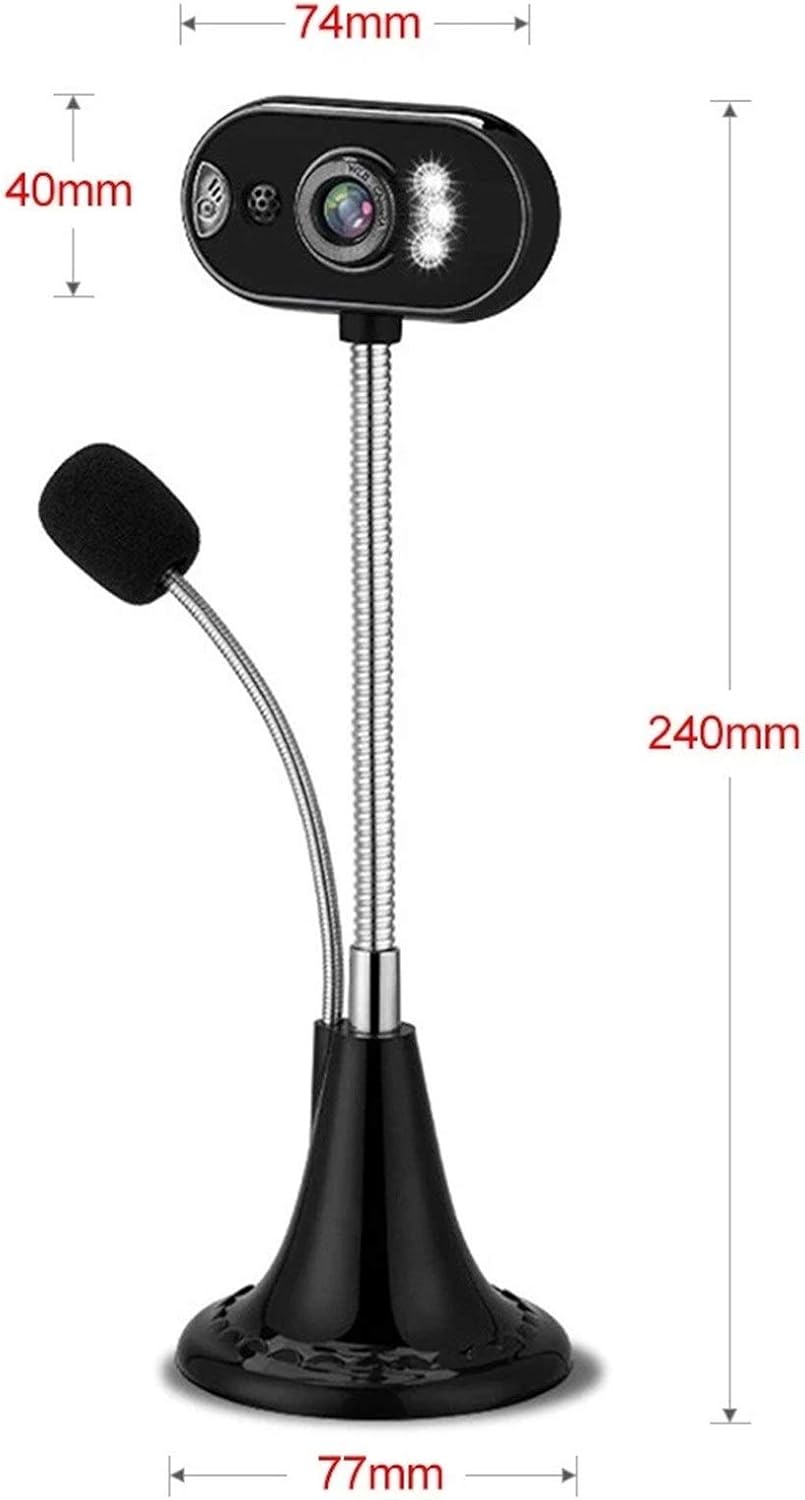 HD Digital Camera – Desk-Mounted USB Webcam with Microphone | Full HD 1080p for Streaming & Video Calls