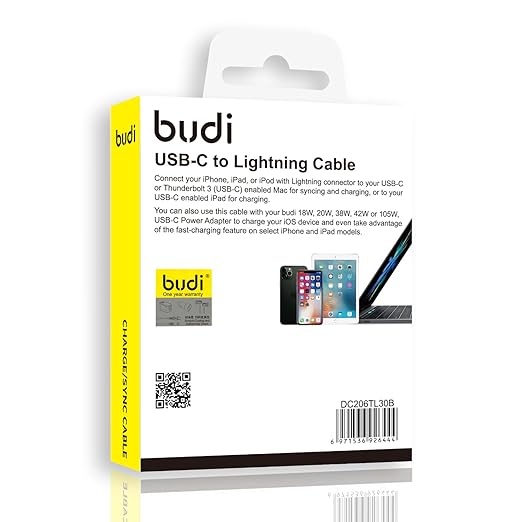 High-Speed 27W USB-C to 8-Pin 3M Cable – Charge & Sync for iOS Devices