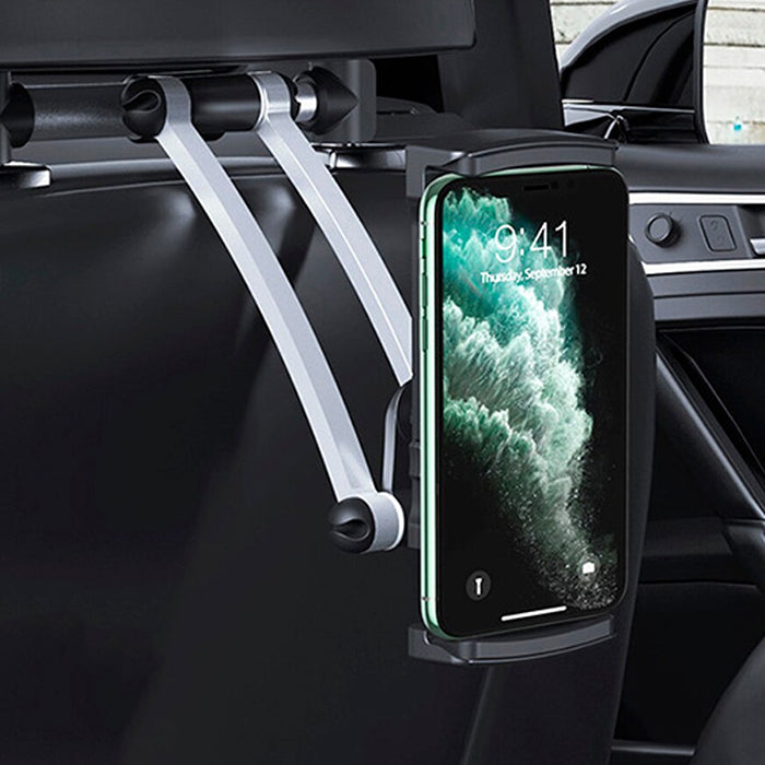 Car Headrest Mount Holder – Adjustable Phone & Tablet Stand for Backseat Entertainment, Universal Vehicle Mount for iPhone, Android & More