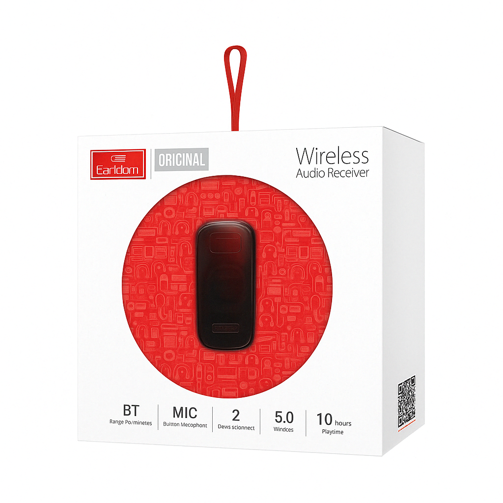 Bluetooth 5.0 Wireless Audio Receiver – 3.5mm AUX Adapter for Car, Home Stereo & Headphones | Hands-Free & Music Streaming