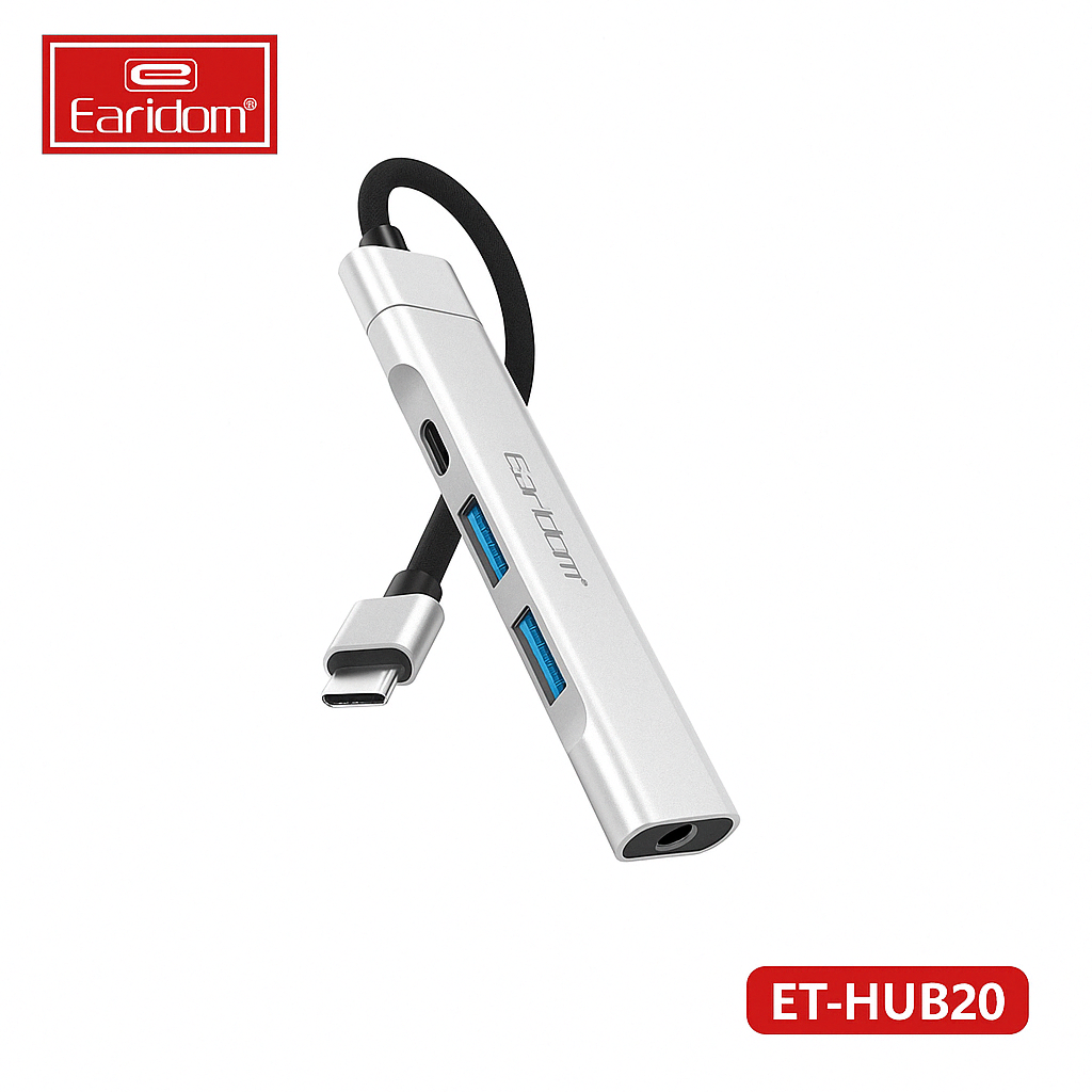 4-Port USB-C 3.0 Hub – High-Speed Multiport Splitter for Laptops, MacBooks, Tablets & USB Peripherals