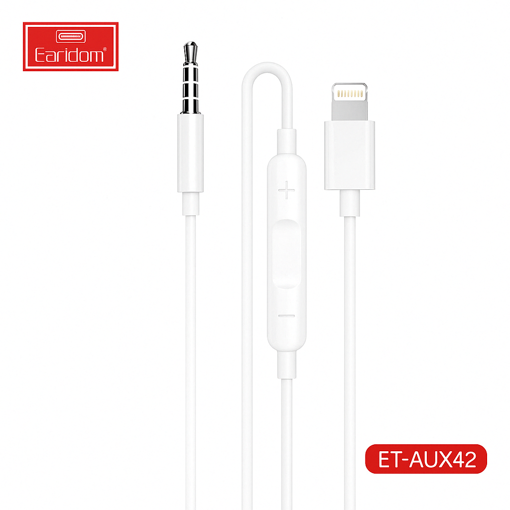 8-Pin to AUX 3.5mm Audio Cable – Hi-Fi Adapter for iPhone, Car Stereo, Headphones & Speakers