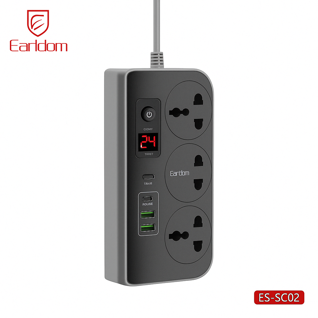 Heavy-Duty 2500W Power Strip – UK Socket with Overload Protection for Home, Office & Workspaces