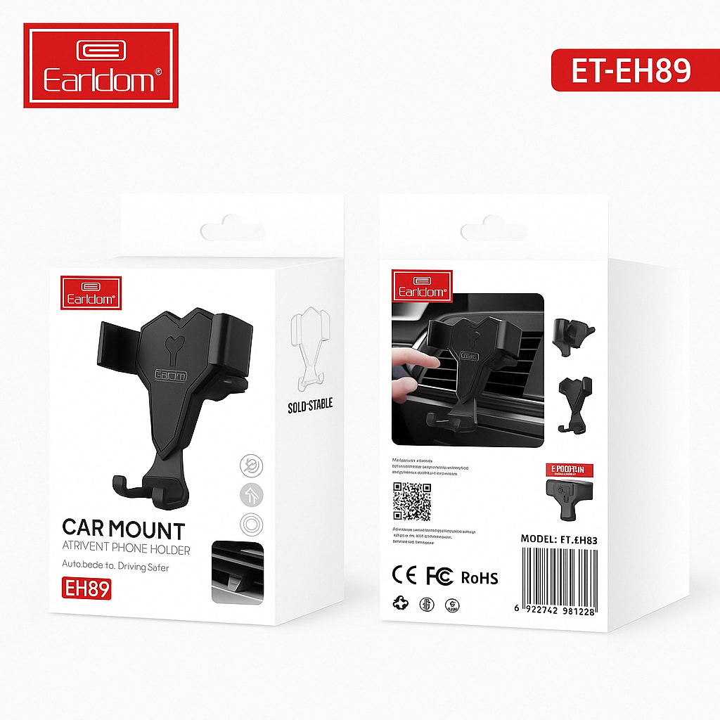 Universal Car Air Vent Mount – Adjustable Phone Holder for Hands-Free Driving, Compatible with iPhone & Android Smartphones