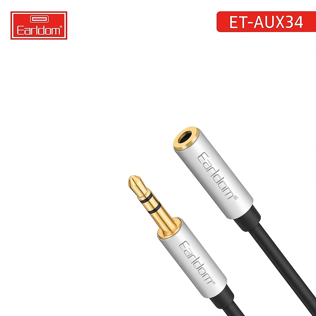 3.5mm Stereo Audio Extension Cable – Male to Female Aux Adapter for Headphones, Speakers & Audio Devices