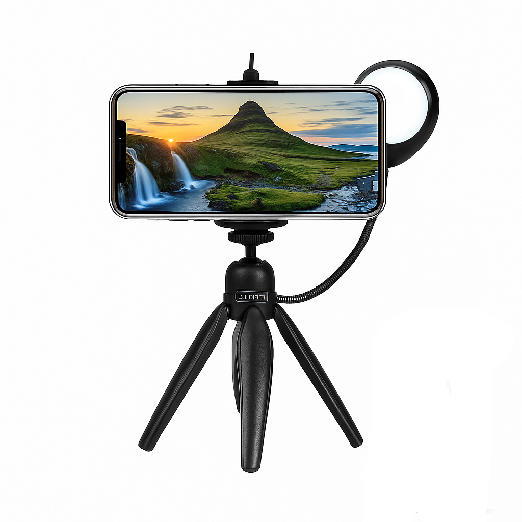 Selfie Ring Light Tripod – Adjustable LED Stand for Photography, Makeup, Video Recording & Live Streaming