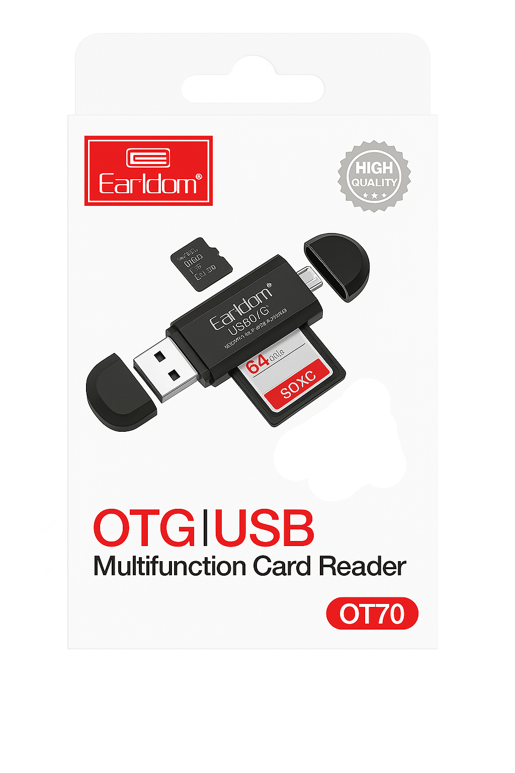 USB Card Reader – High-Speed SD/TF Memory Card Adapter for PC, Laptop, Smartphone & Camera, Fast Data Transfer for Photos & Videos
