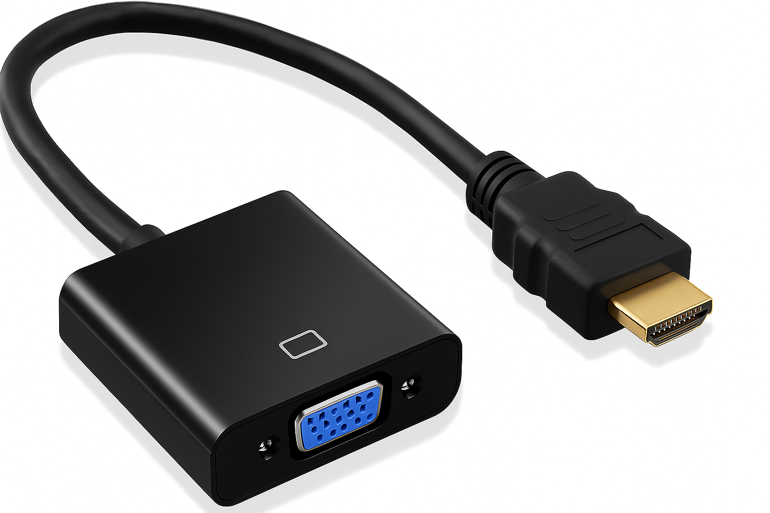 HDTV to VGA Adapter – Digital to Analog Video Converter for Monitors & Projectors