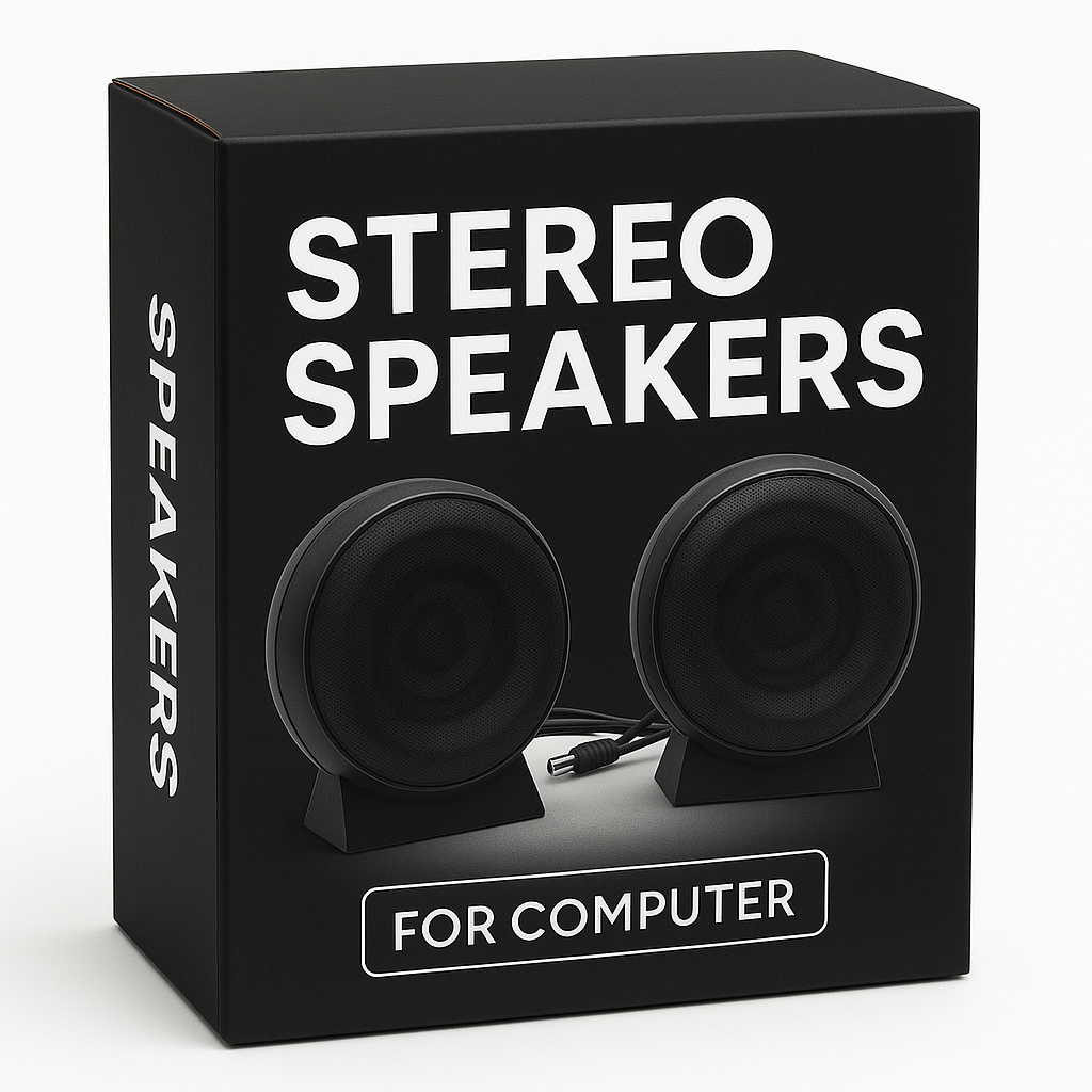 USB2.0 Mini Portable Speaker – Compact Stereo Sound for Laptops, Desktops & Travel