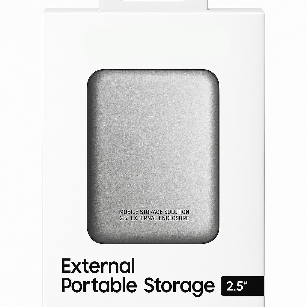 F2 Portable HDD Drive Case – High-Speed External Hard Drive for Backup & Data Storage
