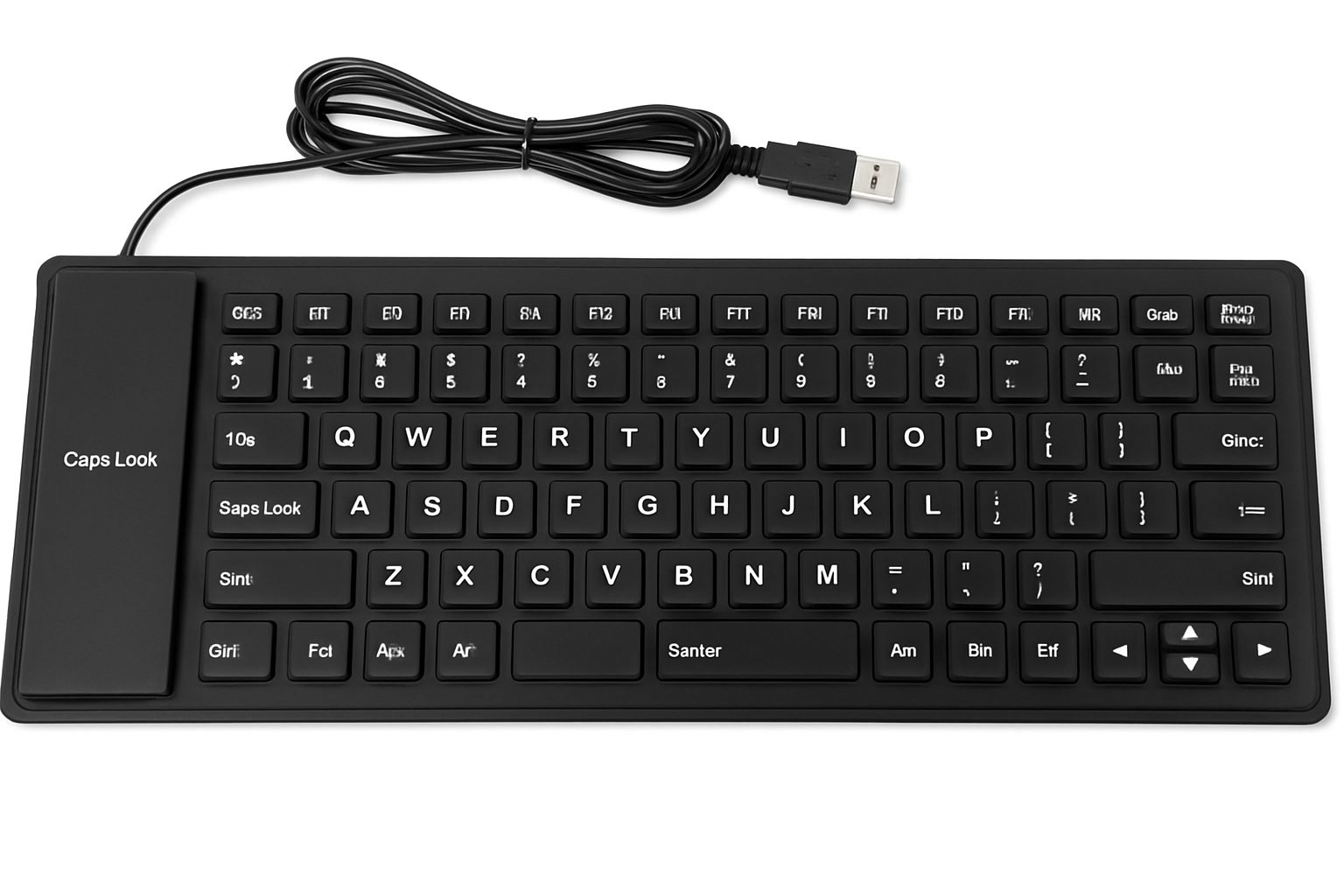 Flexible Keyboard – Rollable, Waterproof Silicone Keyboard for Travel & On-the-Go Typing