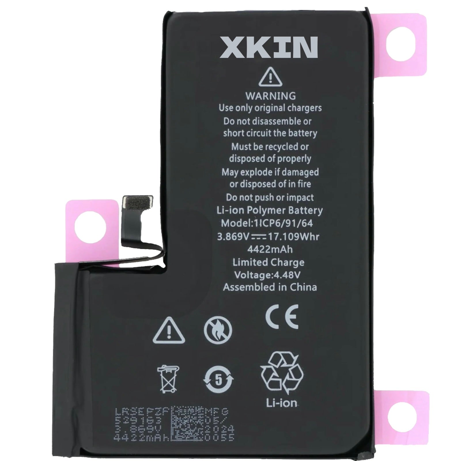 XKIN 4422mAh Battery for iPhone 15 Pro Max – High-Capacity Li-ion Replacement