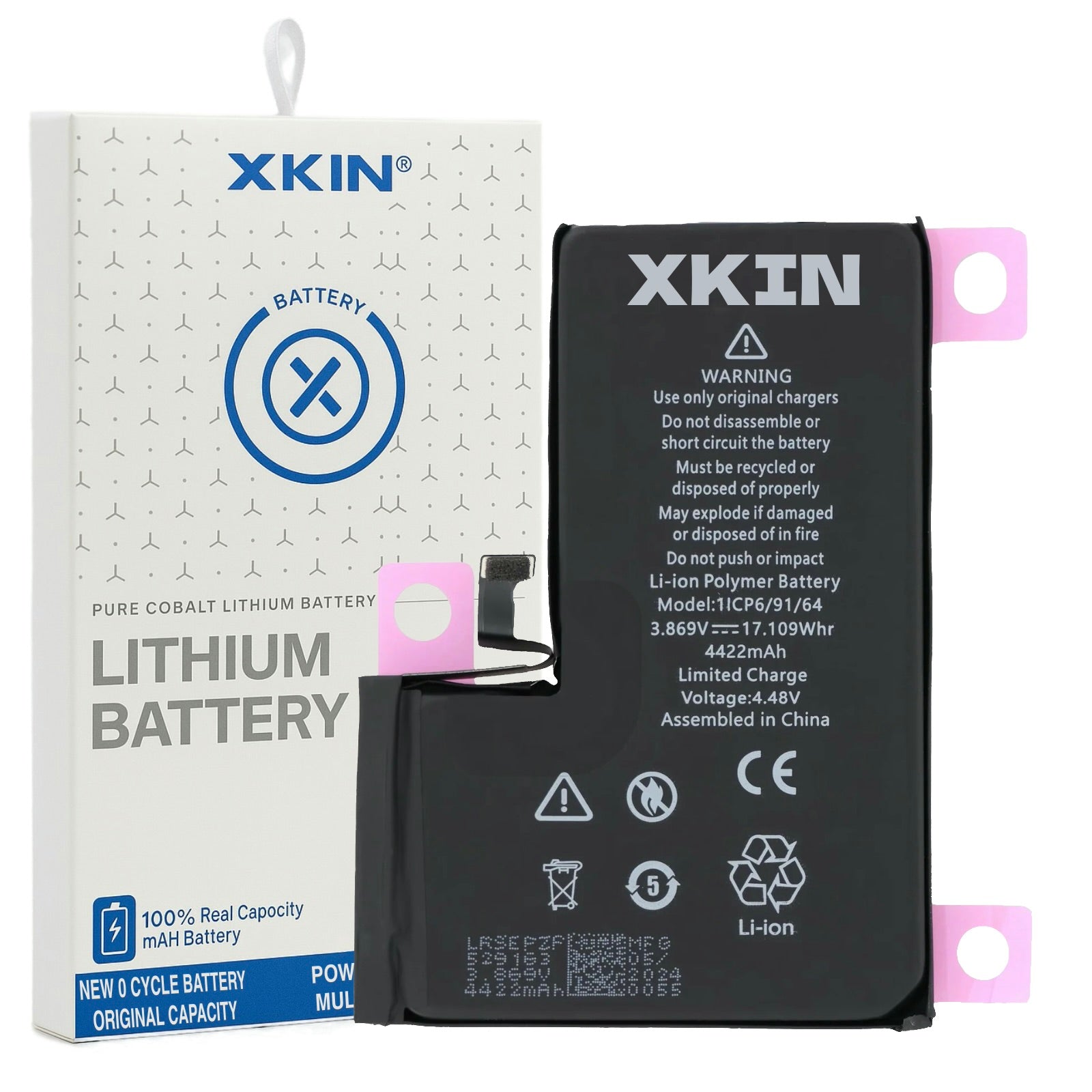 XKIN 4422mAh Battery for iPhone 15 Pro Max – High-Capacity Li-ion Replacement