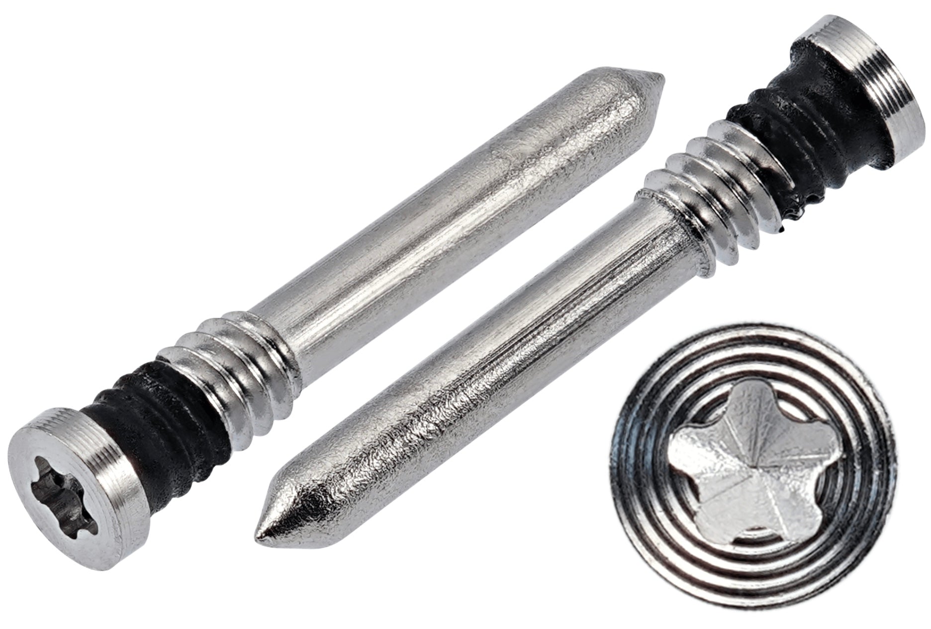 Bottom Screws Compatible for iPhone 15 / 15 Plus / 15 Pro / 15 Pro Max (White Titanium, 10-Pack)