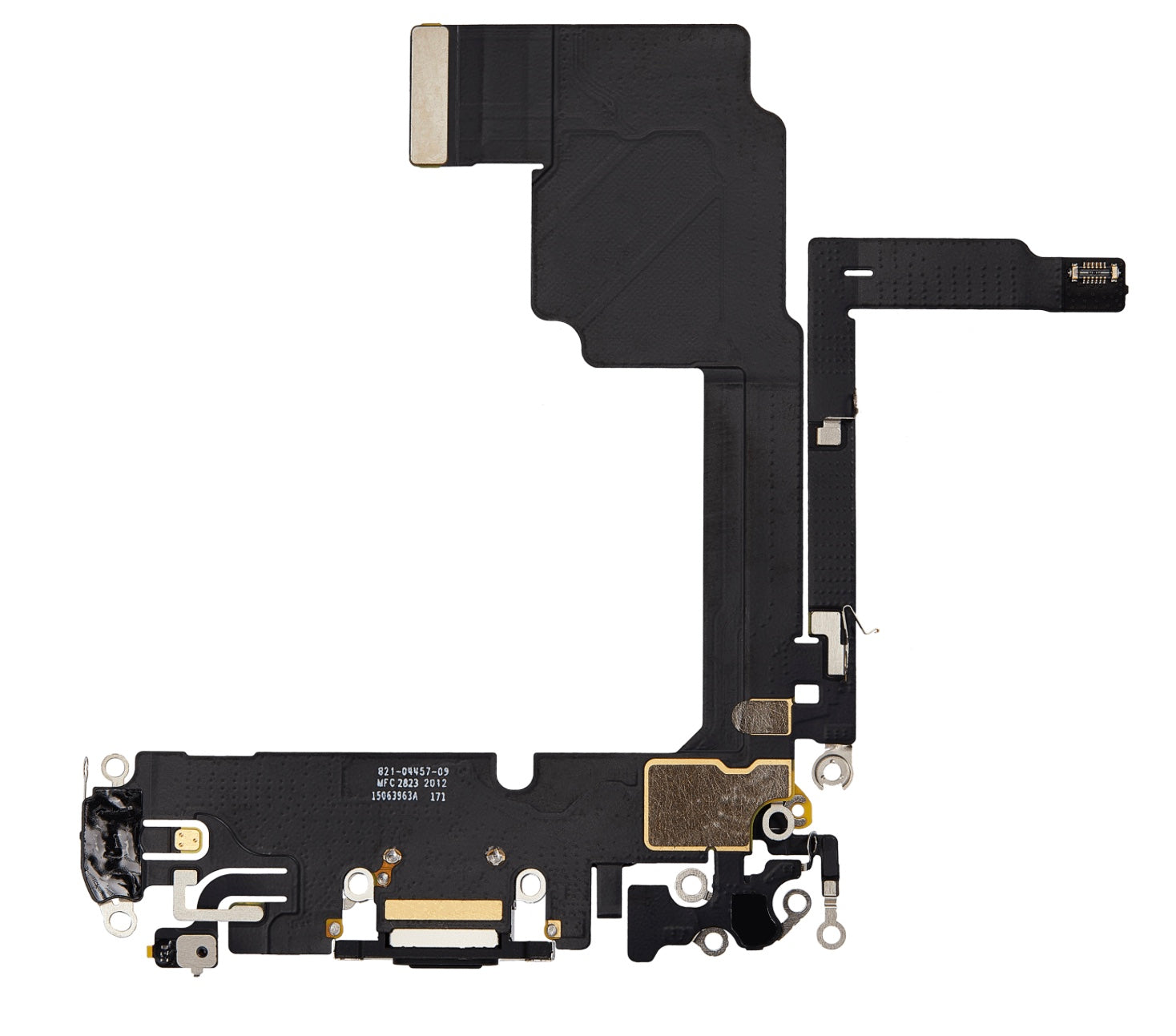 iPhone 15 Pro Charging Port Flex Cable Replacement (USB-C Port, Black)