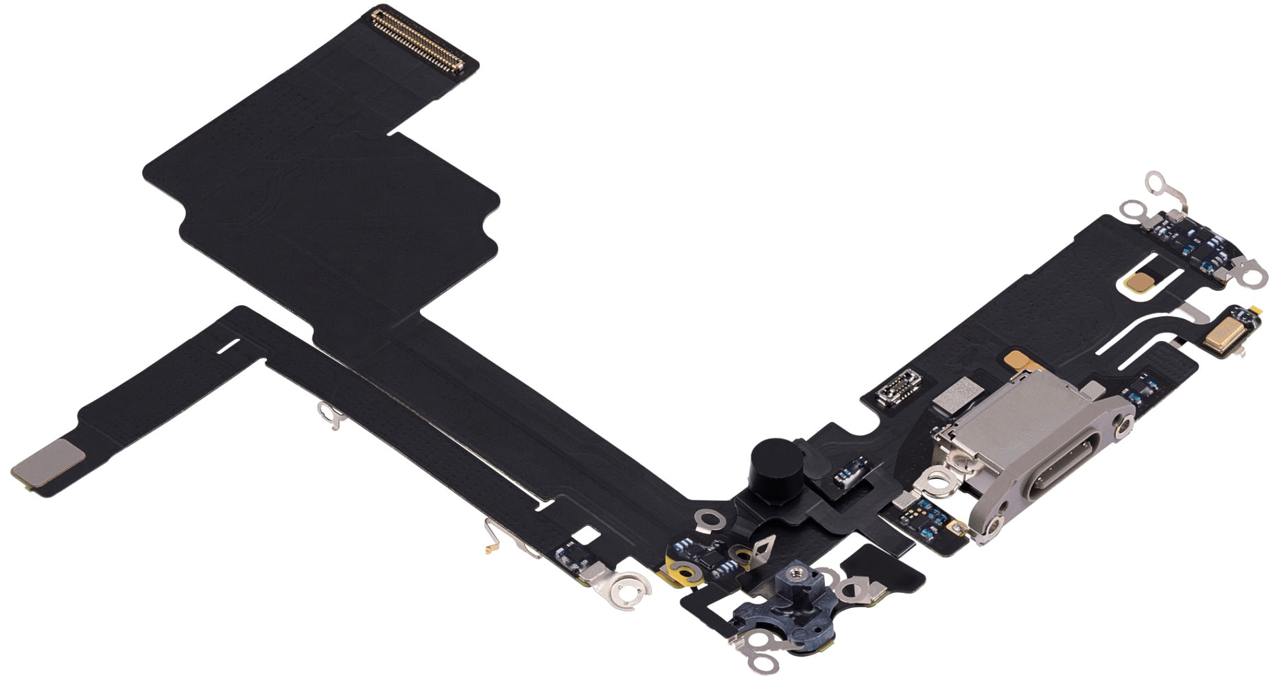 iPhone 15 Pro Charging Port Flex Cable Replacement (USB-C Port, White)