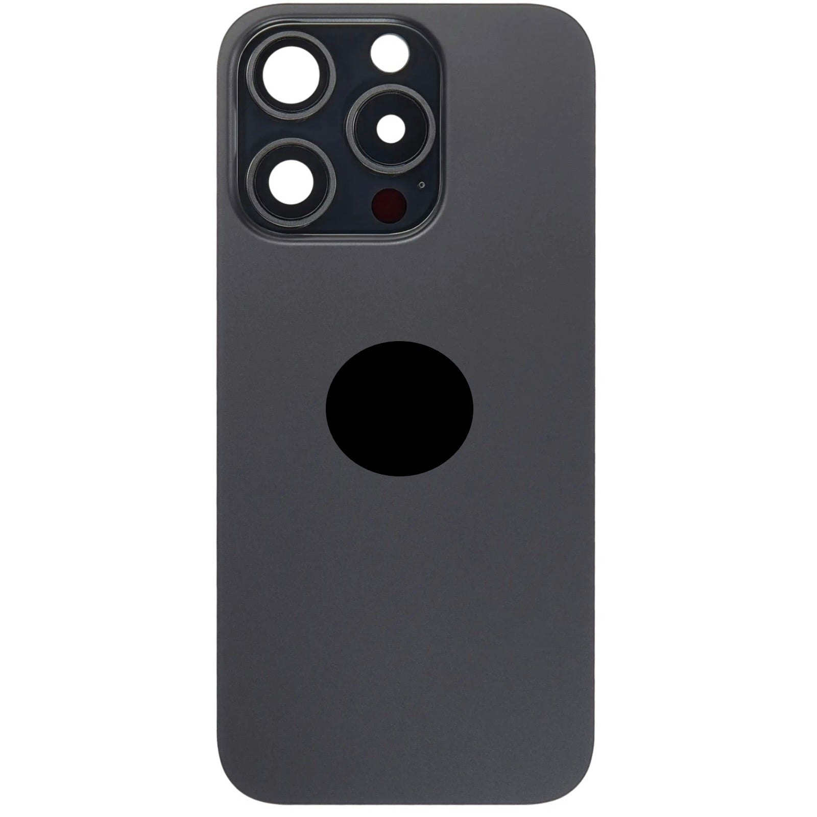 Titanium Black Back Glass with Steel Plate & MagSafe Magnet Pre-Installed Compatible for iPhone 15 Pro – OEM-Compatible Rear Housing Replacement | A2848 A3101 A3104