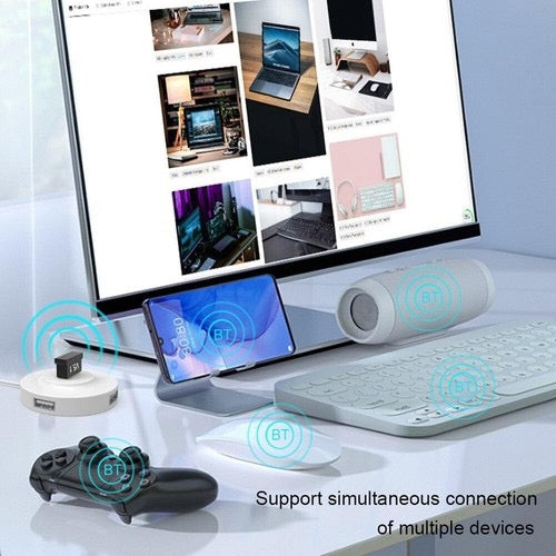 Bluetooth 5.1 USB Adapter – Dual Mode Low Energy Dongle for PC & Mac
