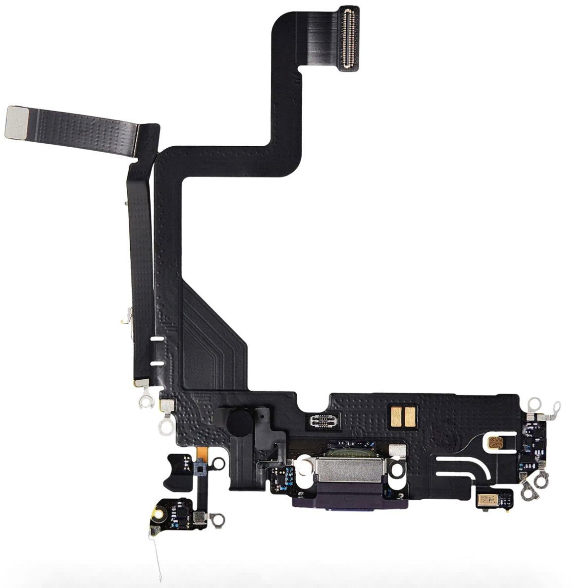 Charging Port Flex Cable Compatible with iPhone 14 Pro – Purple USB-C Port with Microphone | Models A2650 A2889 A2892 A2891