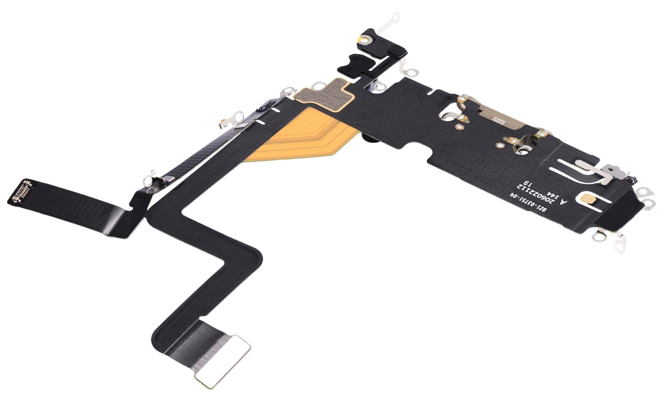 Charging Port Flex Cable Compatible with iPhone 14 Pro – Gold 8-Pin Port with Microphone | Models A2650 A2889 A2892 A2891