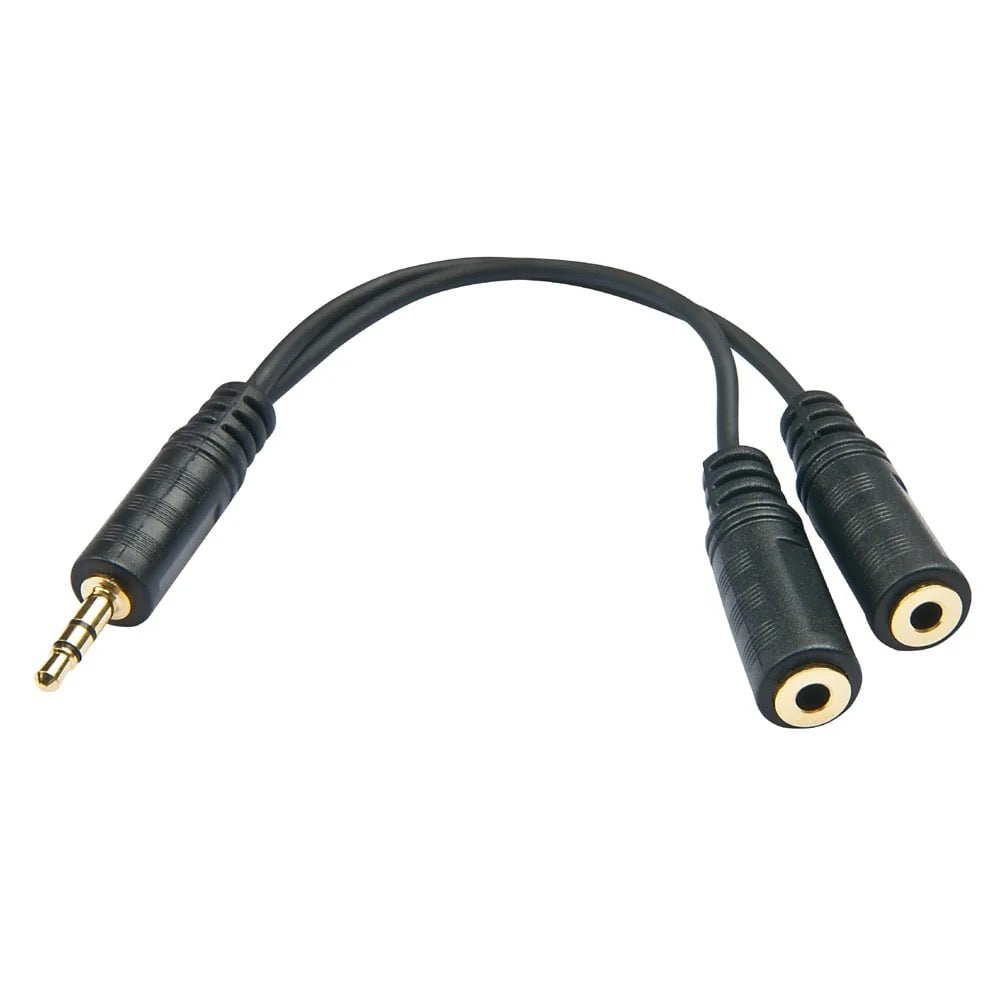 3.5mm AUX Splitter – Dual Audio Jack for Headphones & Speakers