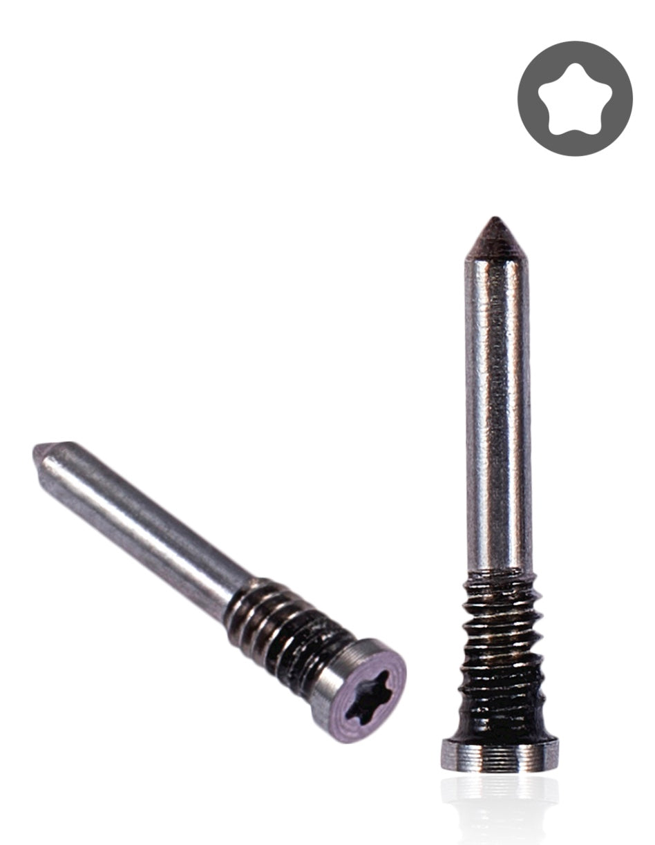 10-Pack Purple Bottom Screws Compatible with iPhone X to 14 Series – Pentalobe Screws for Charging Port Area