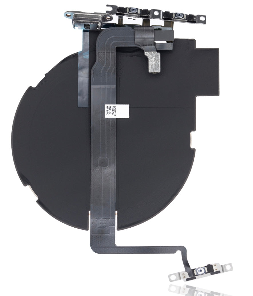 NFC Coil with Power & Volume Flex Cable Compatible with iPhone 13 Pro Max – Internal Wireless + Side Button Control Assembly | A2484 A2641 A2643 A2644 A2645