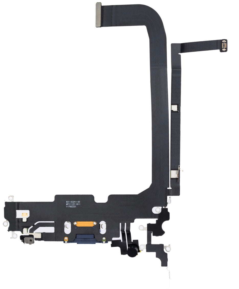 Charging Port Flex Cable Compatible with iPhone 13 Pro Max – Blue | Internal Charging Connector with Microphone | A2484 A2641 A2643 A2644 A2645 🔌📱✨