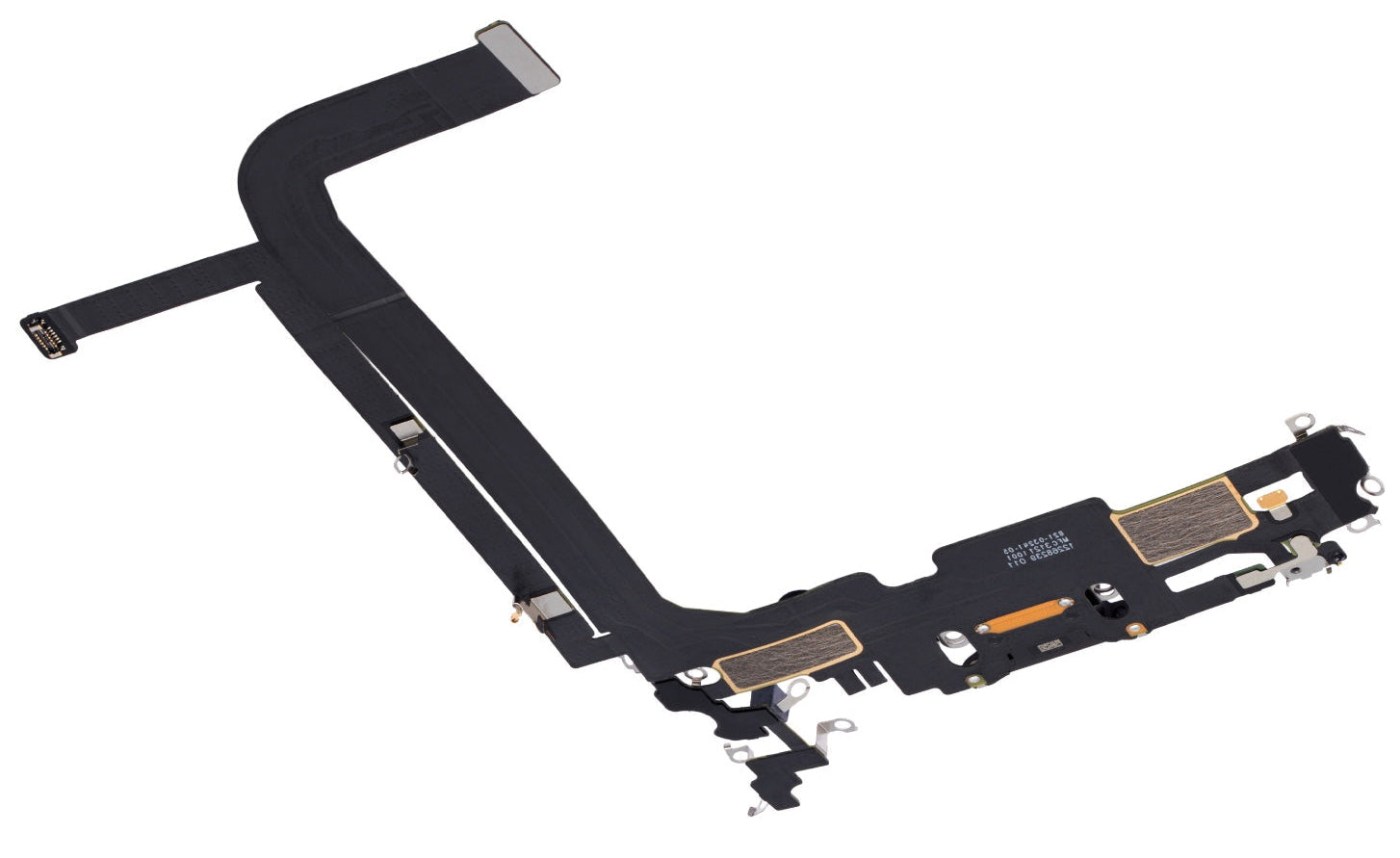 Charging Port Flex Cable Compatible with iPhone 13 Pro Max – Black | Internal Charging Connector with Microphone | A2484 A2641 A2643 A2644 A2645