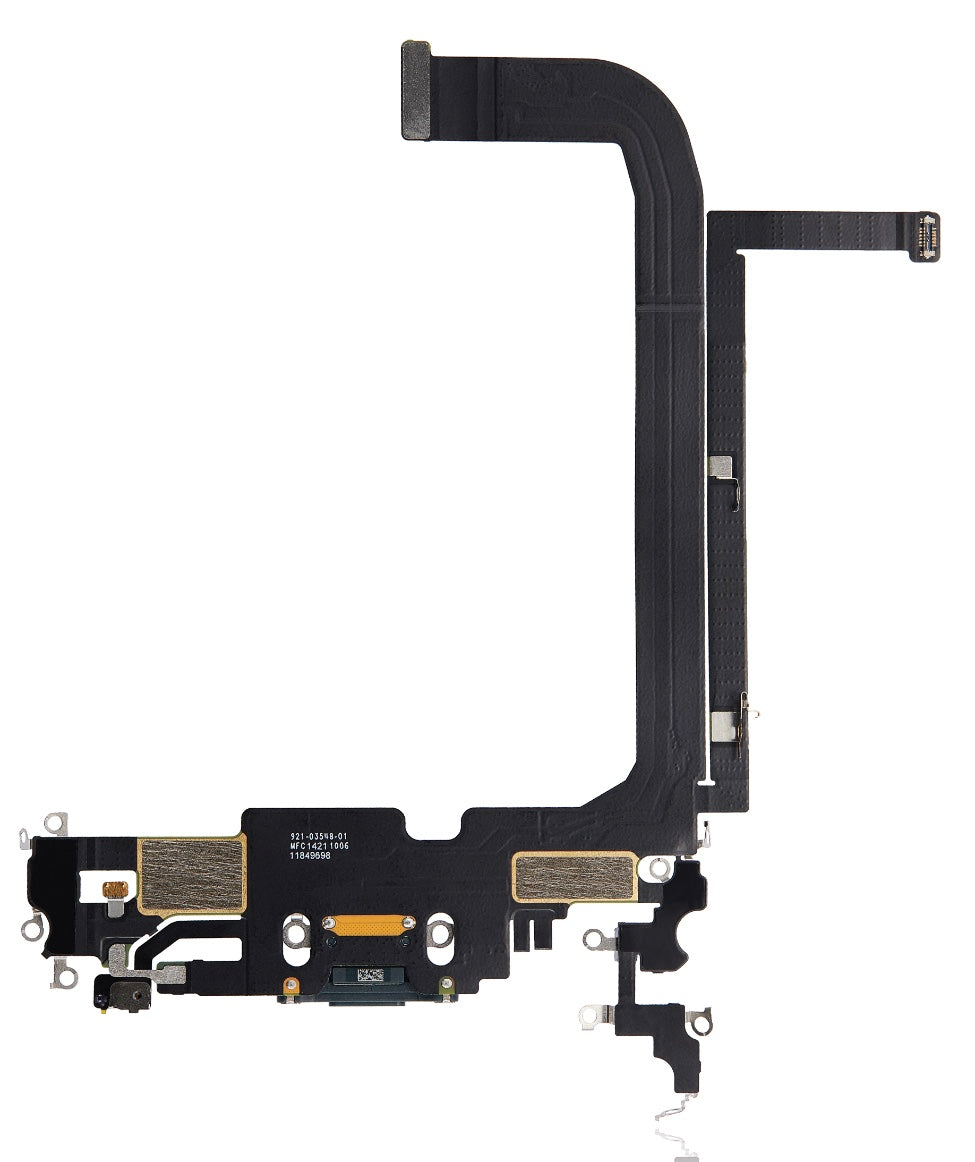 Charging Port Flex Cable Compatible with iPhone 13 Pro Max – Green | Internal Charging Connector with Microphone | A2484 A2641 A2643 A2644 A2645