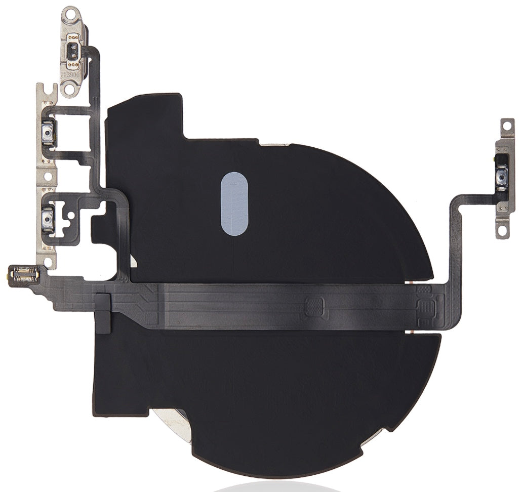 NFC Coil with Power & Volume Flex Cable Compatible with iPhone 13 Pro – Internal Wireless + Side Button Flex | A2483 A2636 A2638 A2639 A2640