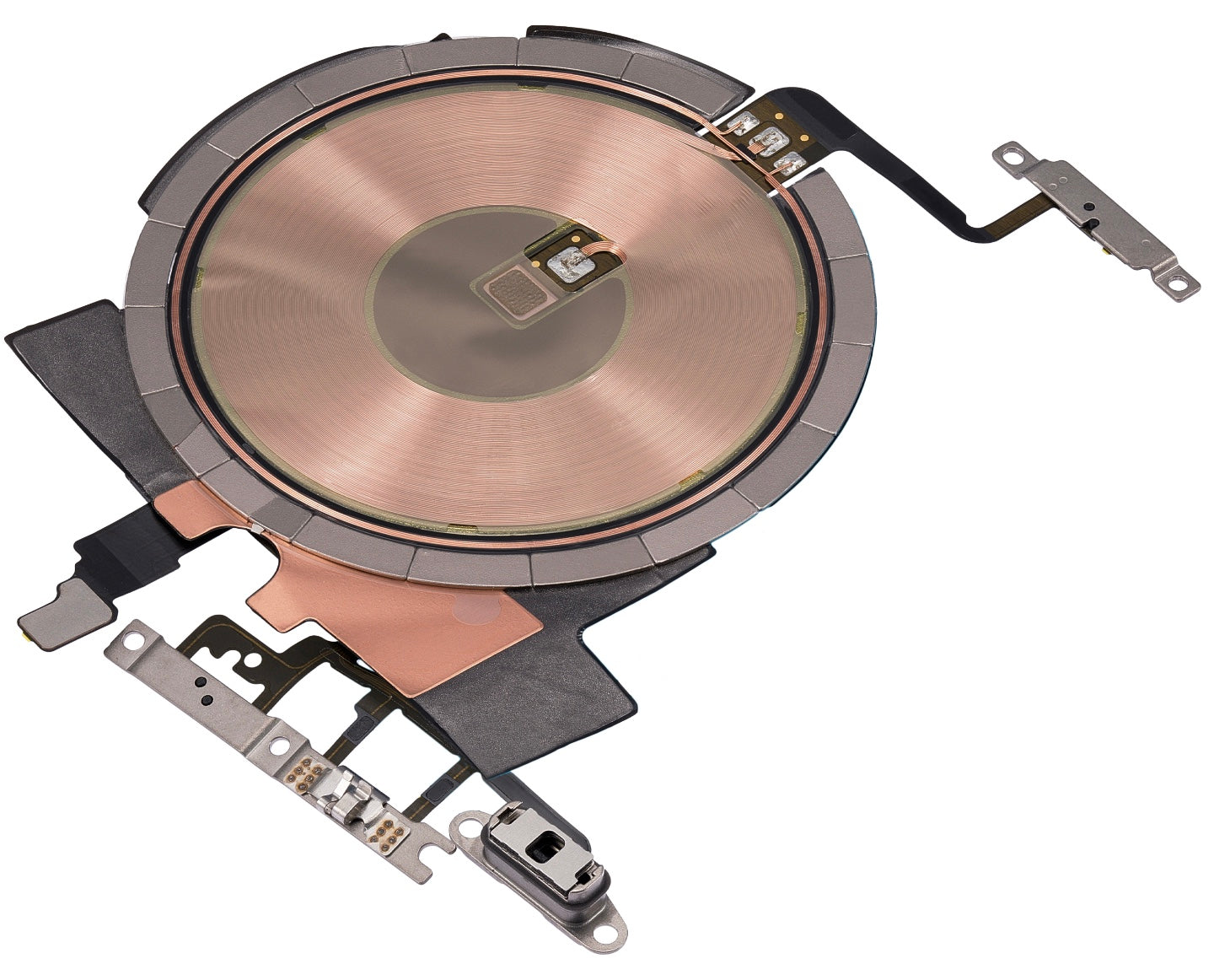 NFC Coil with Power & Volume Flex Cable Compatible with iPhone 13 Pro – Internal Wireless + Side Button Flex | A2483 A2636 A2638 A2639 A2640