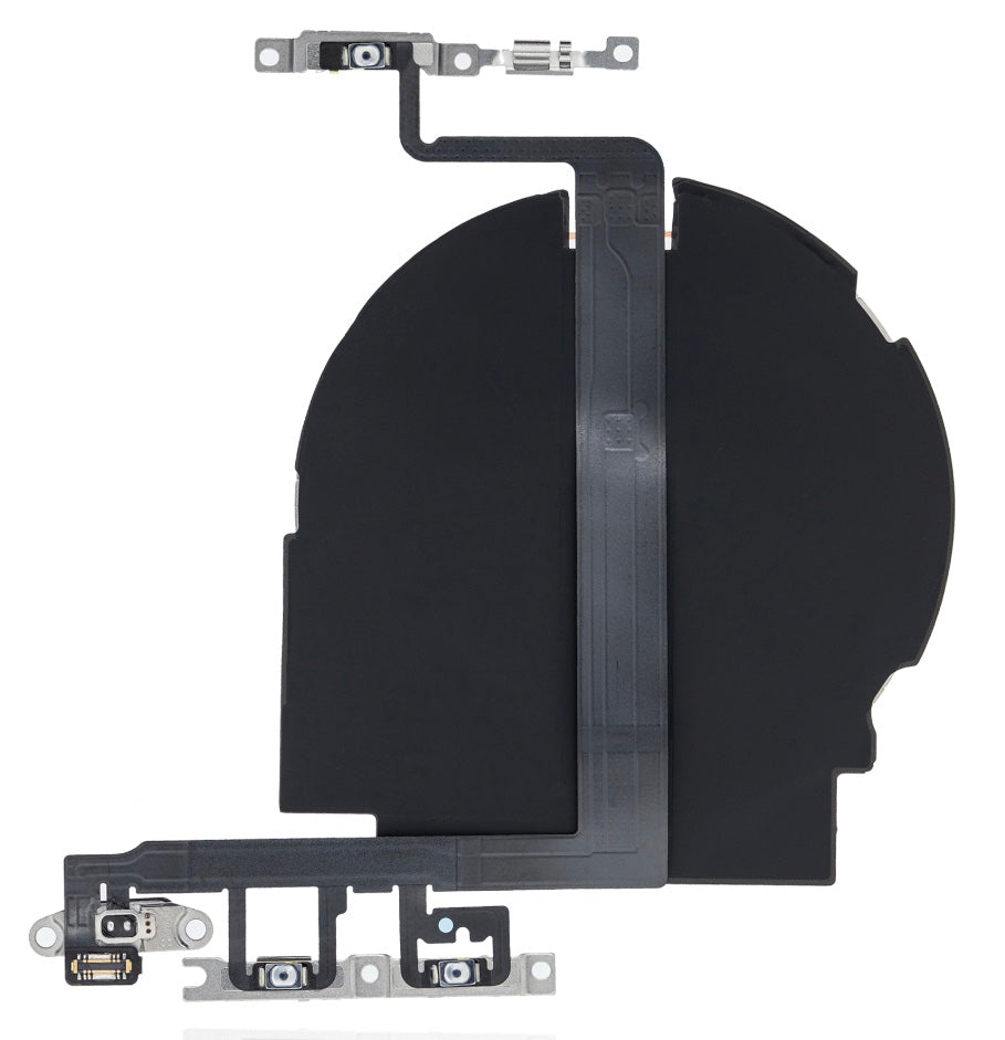 NFC Coil with Power & Volume Button Flex Cable Compatible with iPhone 13 – Internal Wireless & Side Key Module | A2482 A2631 A2633 A2634 A2635