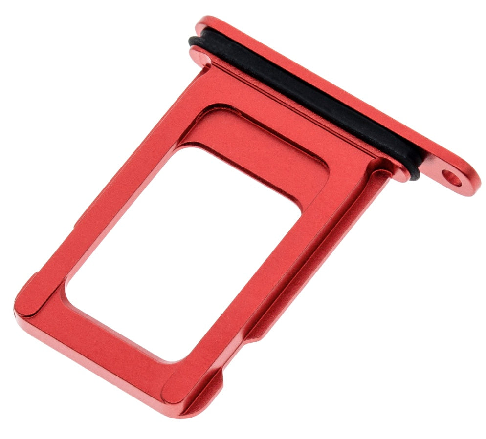 SIM Tray Compatible with iPhone 13 – Red Finish Nano SIM Card Slot Holder | A2482 A2631 A2633 A2634 A2635