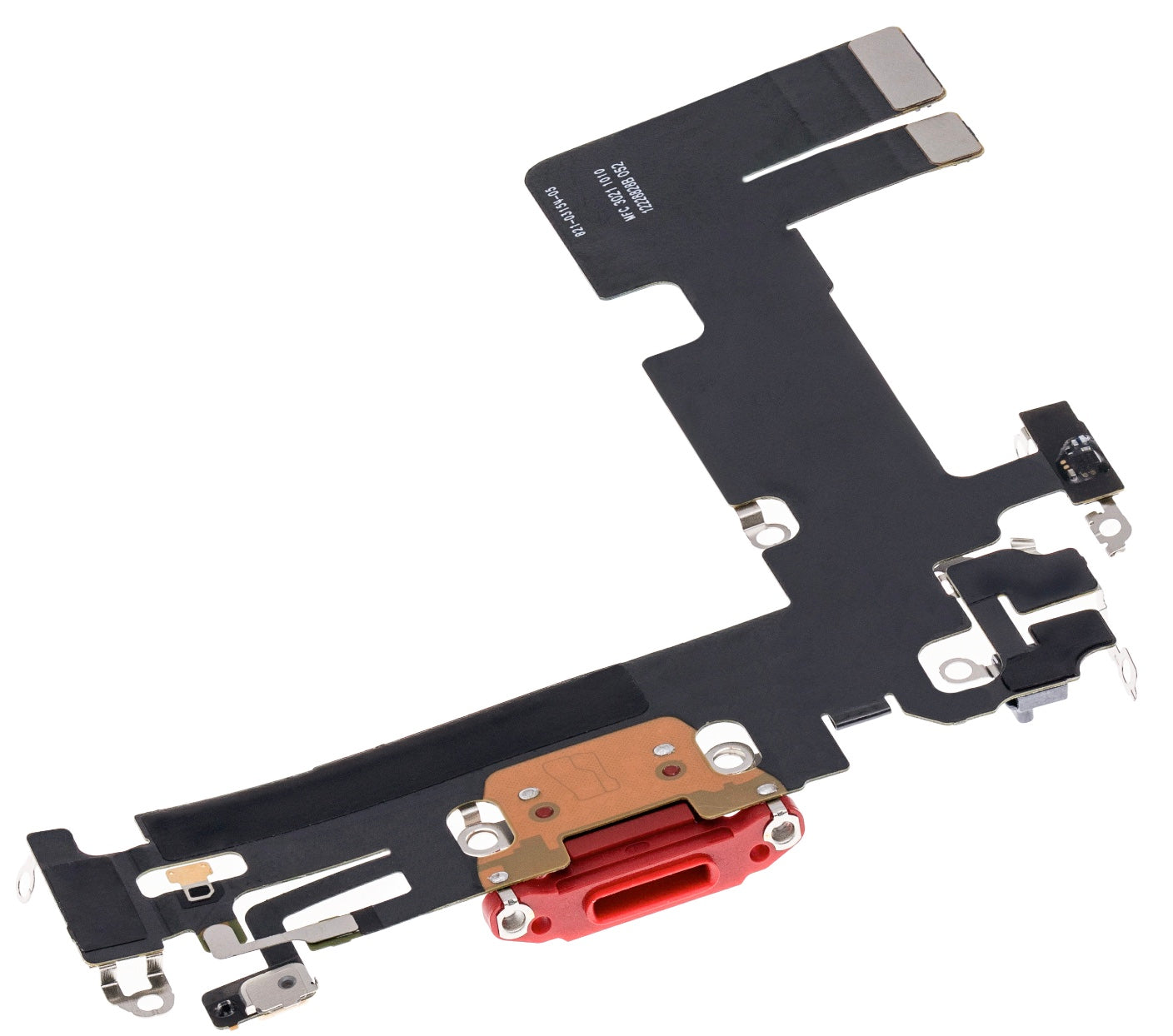 Charging Port Flex Cable Compatible with iPhone 13 – Red USB + Microphone Flex | A2482 A2631 A2633 A2634 A2635