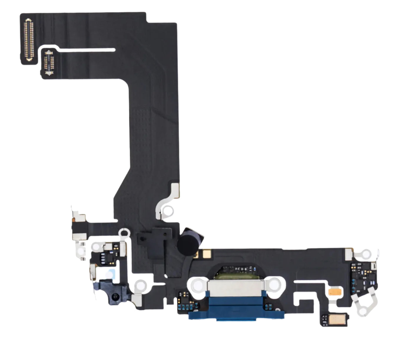 Charging Port Flex Cable Compatible with iPhone 13 Mini – Blue USB + Microphone Connector | A2628 A2630 A2629