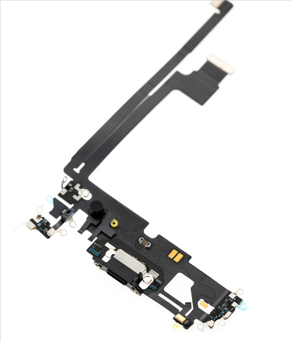 Charging Port Flex Cable Compatible with iPhone 12 Pro Max – Black USB Connector with Microphone | A2342 A2410 A2411 A2412
