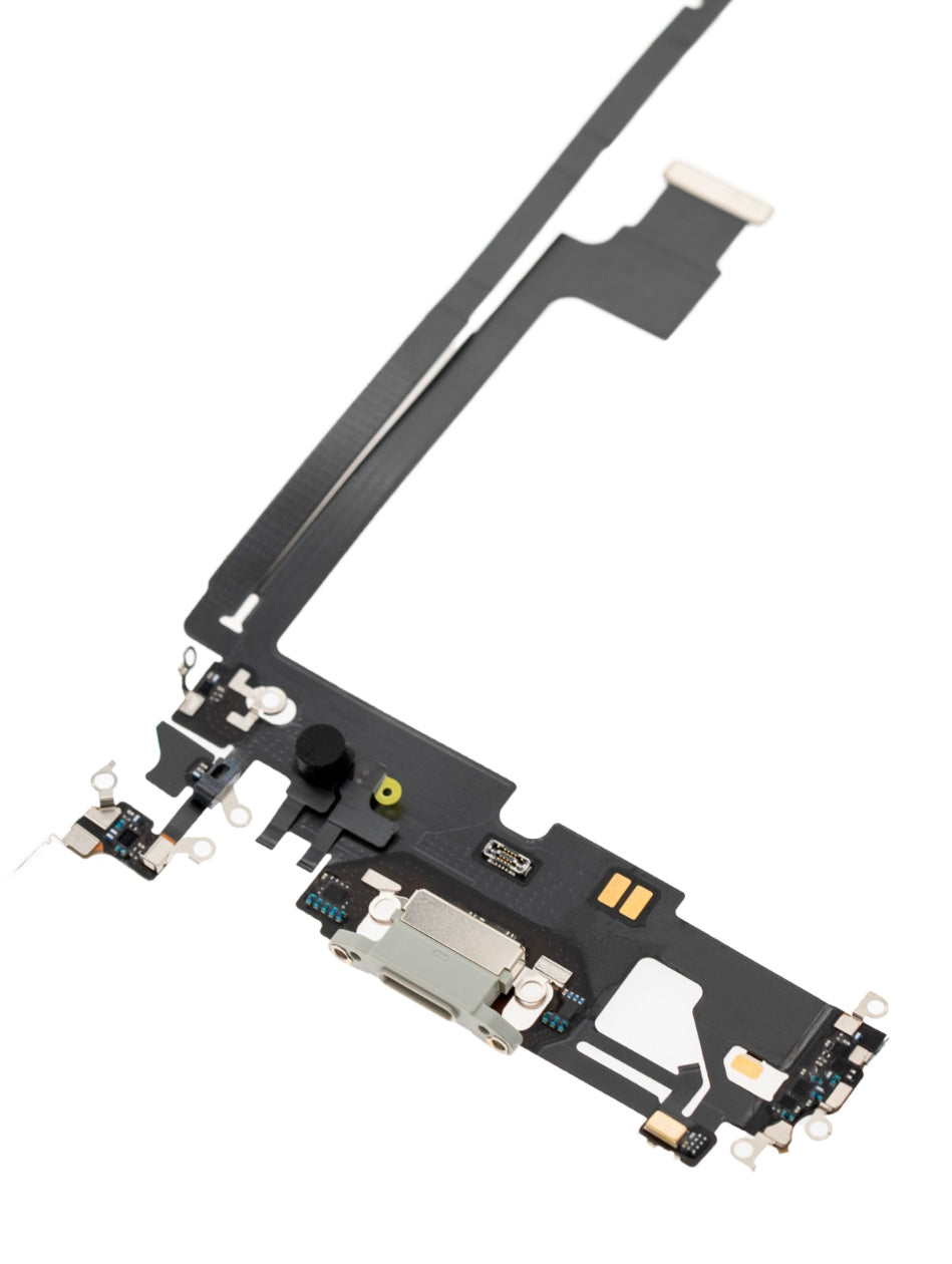 Charging Port Flex Cable Compatible with iPhone 12 Pro Max – Silver USB Connector with Microphone | A2342 A2410 A2411 A2412