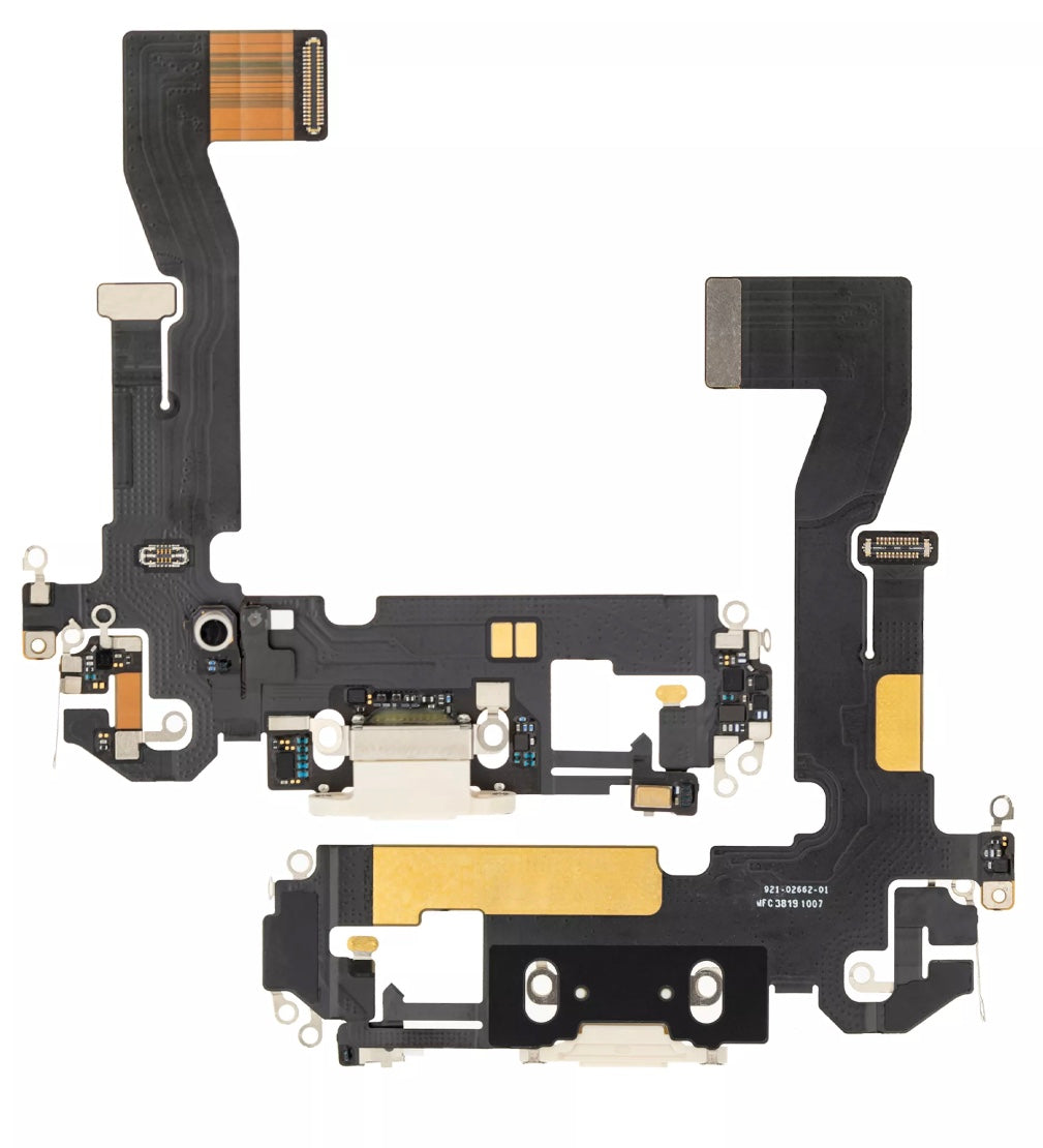 Charging Port Flex Cable Compatible with iPhone 12 Pro – Gold USB Connector with Microphone | A2341 A2406 A2407 A2408
