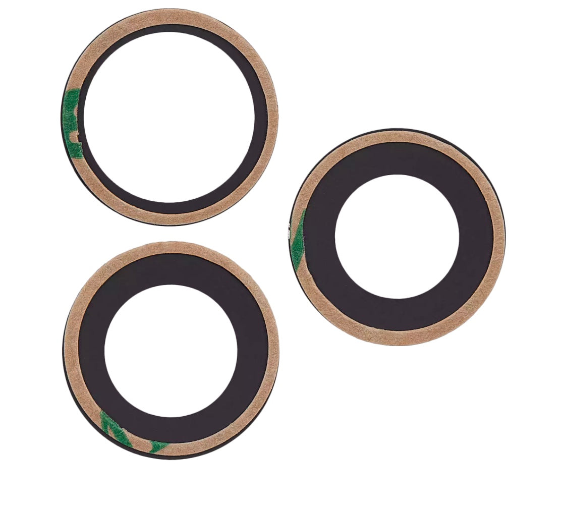 Rear Camera Lens Glass with Adhesive – 3 Piece Set – Compatible with iPhone 15 Pro Max – Replacement Lens Cover Kit