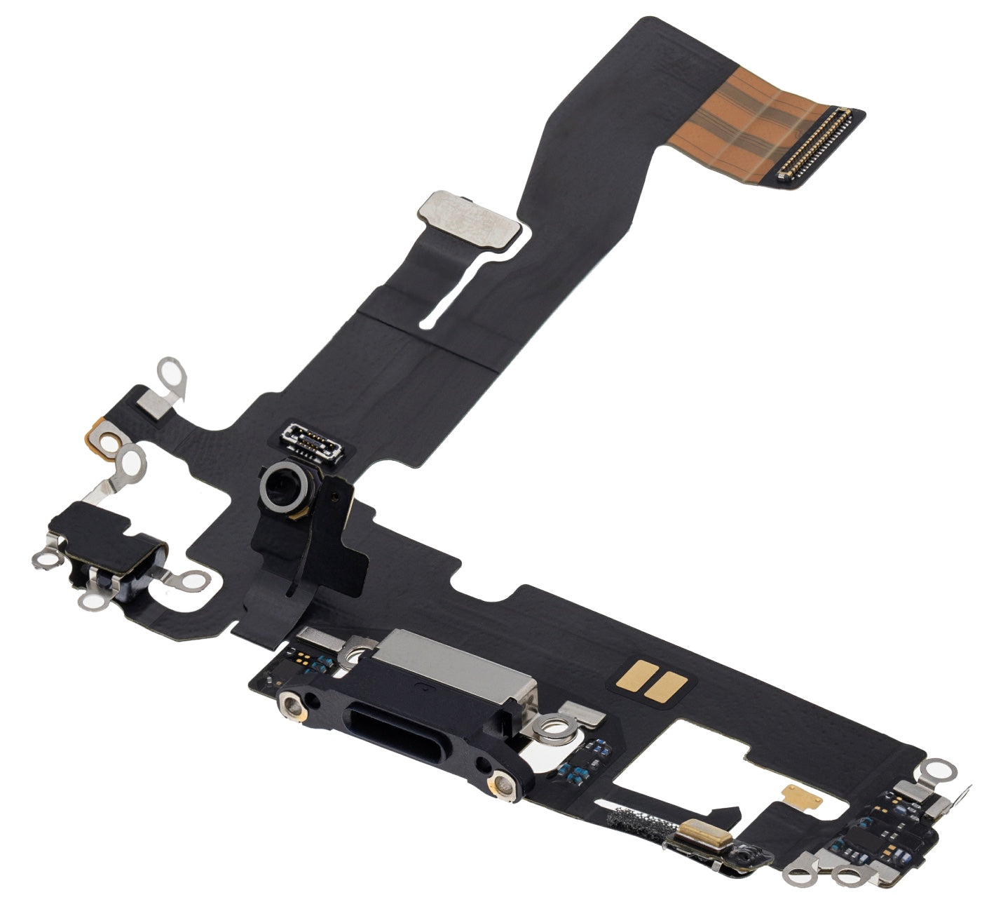 Charging Port Flex Cable Compatible with iPhone 12 – Black USB Connector with Microphone | A2172 A2402 A2403 A2404