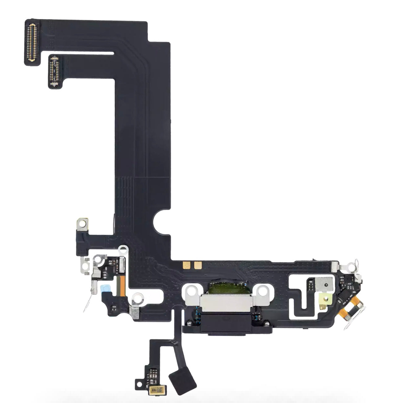 Charging Port Flex Cable Compatible with iPhone 12 Mini – Black USB Connector with Microphone | A2176 A2398 A2399 A2400
