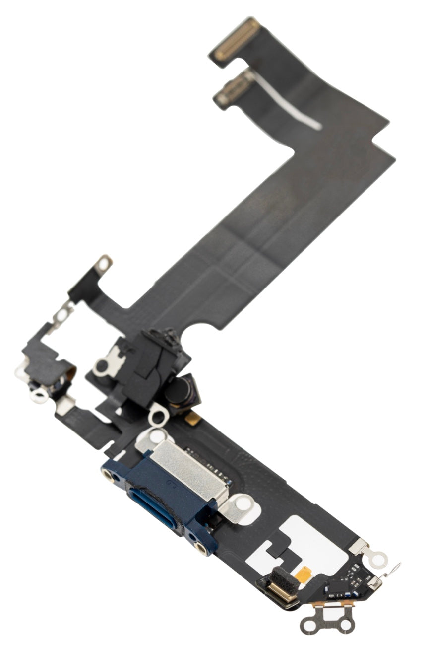 Charging Port Flex Cable Compatible with iPhone 12 Mini – Blue USB Connector with Microphone | A2176 A2398 A2399 A2400