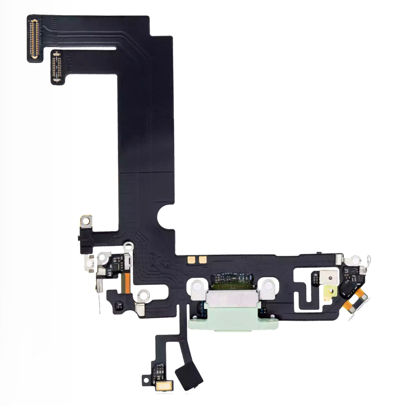 Charging Port Flex Cable Compatible with iPhone 12 Mini – Green USB Connector with Microphone | A2176 A2398 A2399 A2400