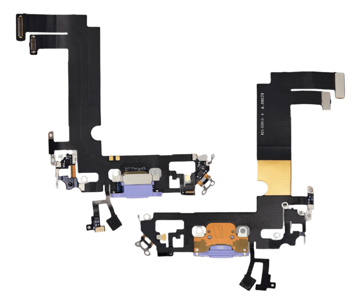 Charging Port Flex Cable Compatible with iPhone 12 Mini – Purple USB Connector with Microphone | A2176 A2398 A2399 A2400